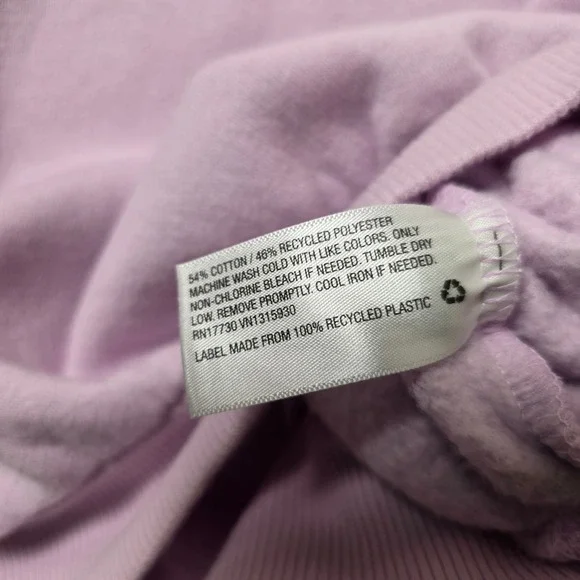 Wild Fable Cropped Sweatshirt Womens XS Lavender Pastel Casual - Picture 3 of 8